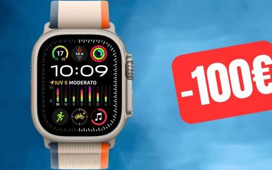 Apple Watch Ultra 2 subito con 100 EURO DI SCONTO su Amazon