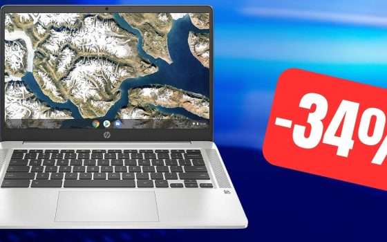 Il prezzo di questo Chromebook di HP è CROLLATO su Amazon (-34%)