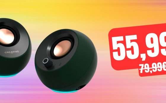 Creative Pebble Pro: altoparlanti per PC in ottimo sconto (-30%)
