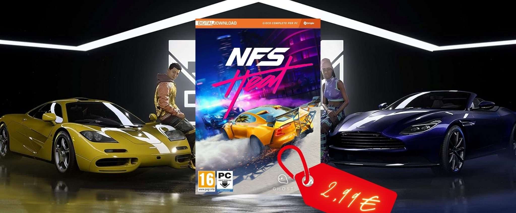 Need for Speed Heat per PC a soli 2,99€ dovrebbero farvi correre all'acquisto!