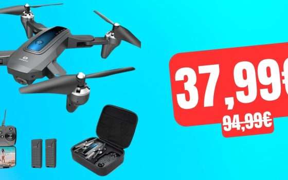 Drone pieghevole a prezzo STRACCIATO: incredibile doppio sconto Amazon
