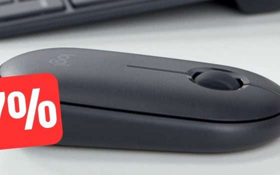 Logitech Pebble: mouse wireless a prezzo RIDICOLO su Amazon