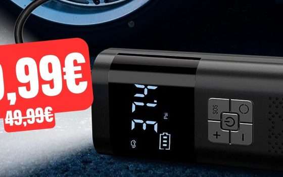Mini compressore aria: utile e in SUPER SCONTO (-40%)