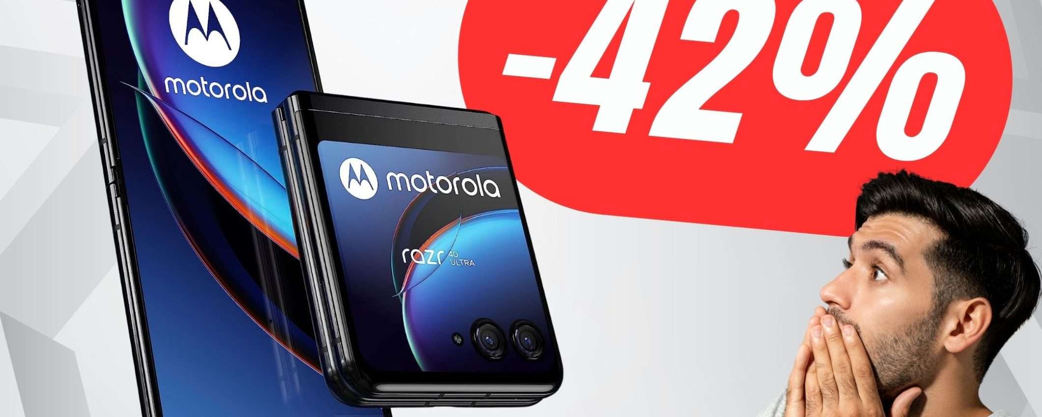 SCONTO FOLLE del -42% per il Pieghevole Motorola RAZR 40 Ultra!