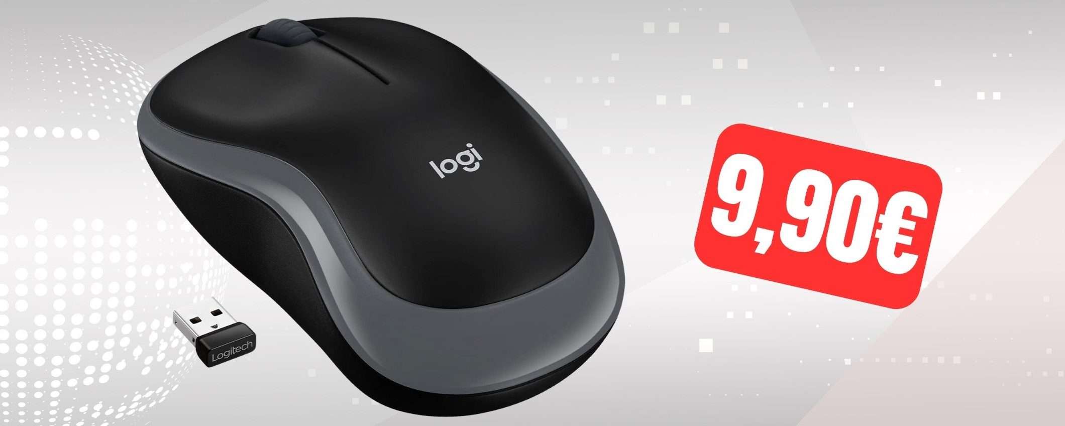 Mouse Logitech bluetooth piccolo e silenziosissimo a meno di 10€