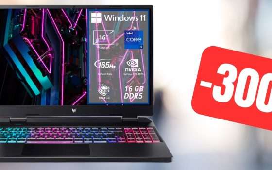 Notebook da gaming (i9, 16GB RAM, SSD 1TB e RTX 4070) in SUPER SCONTO
