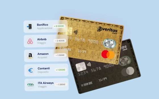 Carta Veritas: carta prepagata Mastercard con IBAN a scelta