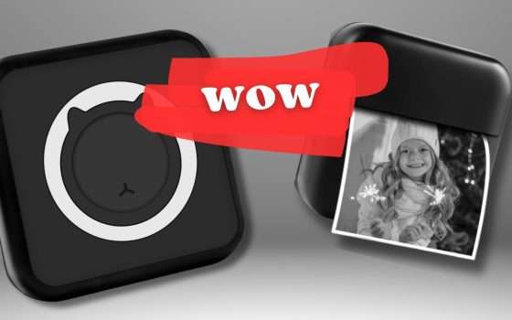 Mini stampante termica SENZA inchiostro: testo, foto, tanto altro (27€)