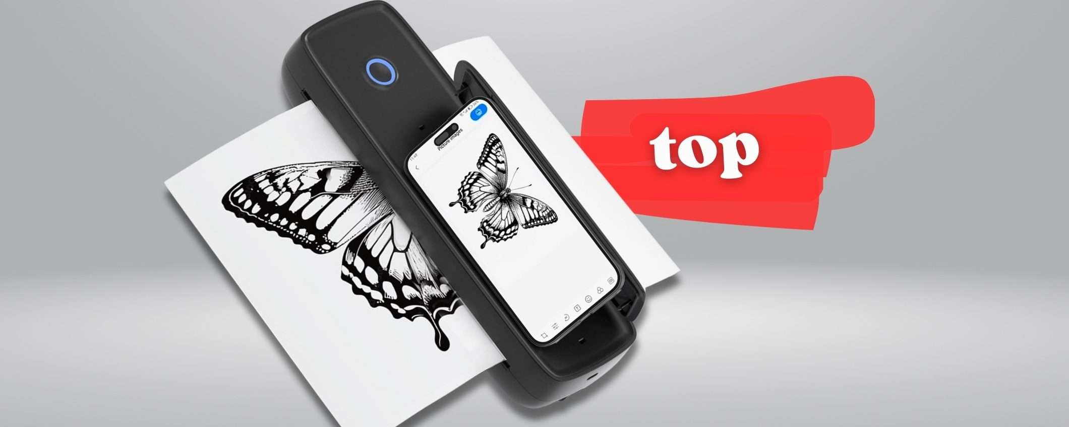 Stampante A4 Bluetooth super compatta e SENZA inchiostro: bomba Amazon