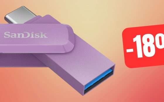 Pen Drive SanDisk 256GB con USB-C e USB 3.2 al MINIMO STORICO
