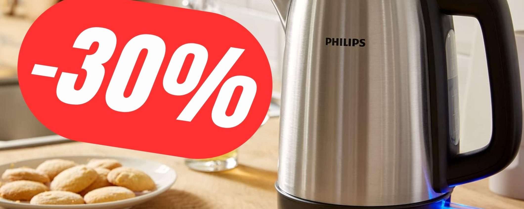 Il Bollitore Elettrico di Philips è scontato del 30%!
