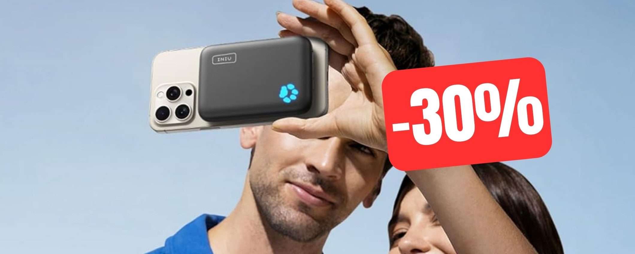 Powerbank magnetico 10000mAh: risparmia il 30% con questo coupon