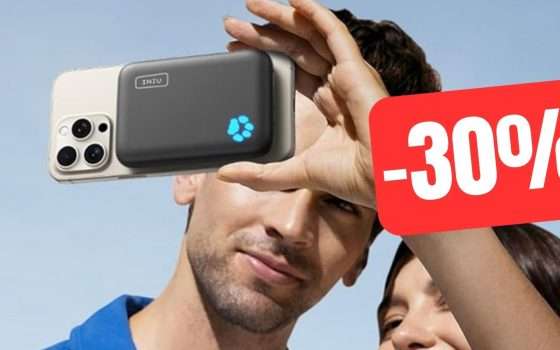 Powerbank magnetico 10000mAh: risparmia il 30% con questo coupon