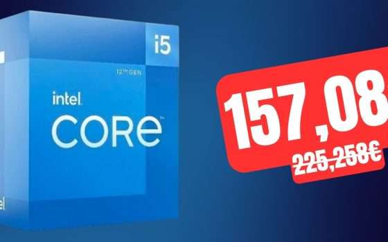 Intel Core i5 di 12a generazione in offerta al MINIMO STORICO su Amazon