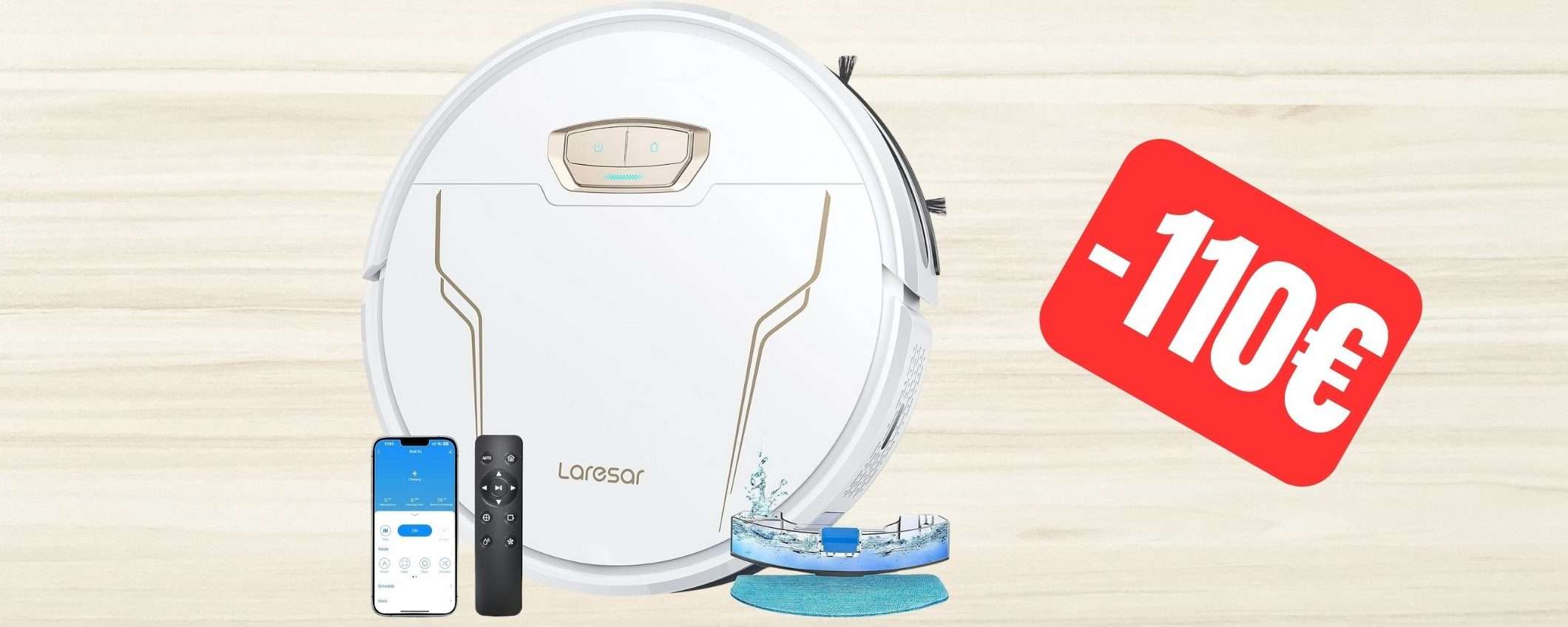 Robot Aspirapolvere 3-in-1 in MEGA SCONTO su Amazon: risparmi 110€