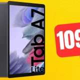 Samsung Galaxy Tab A7 Lite: sconto ASSURDO su Amazon al minimo storico