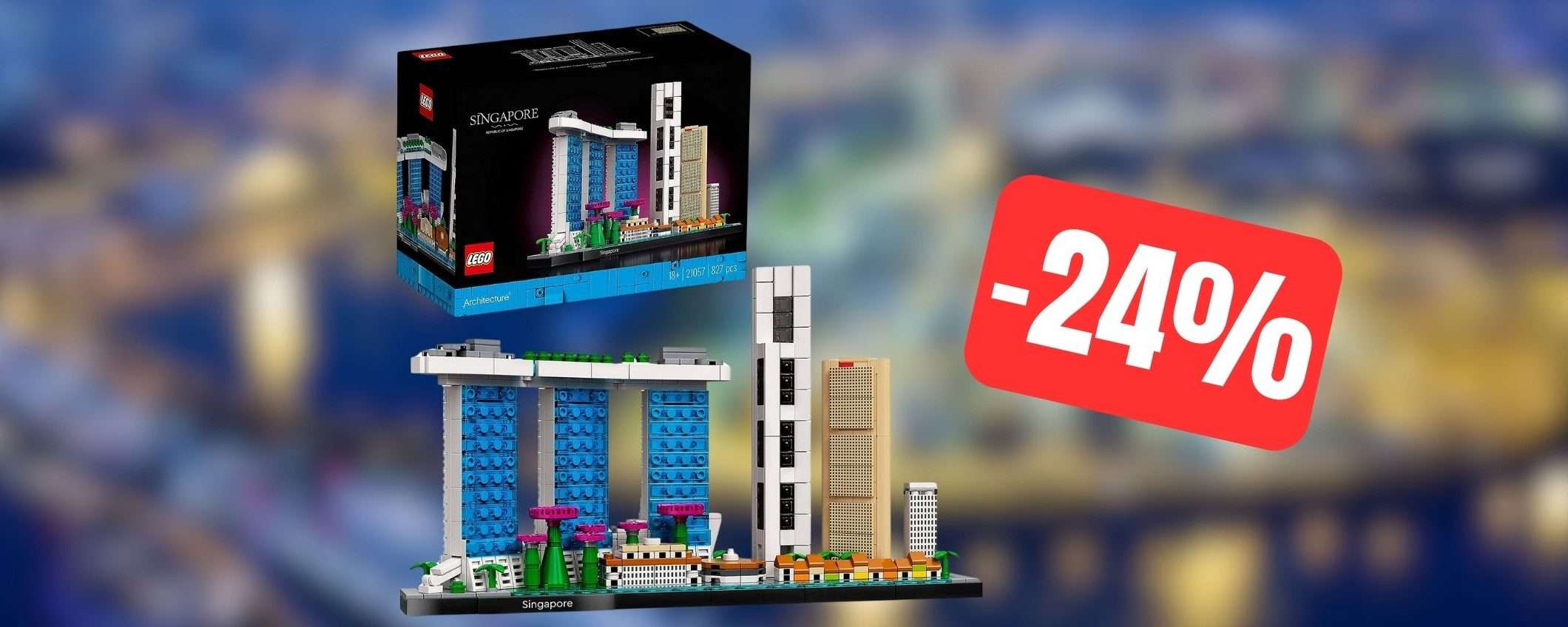 Il set LEGO Architecture Singapore è in SUPER OFFERTA su Amazon