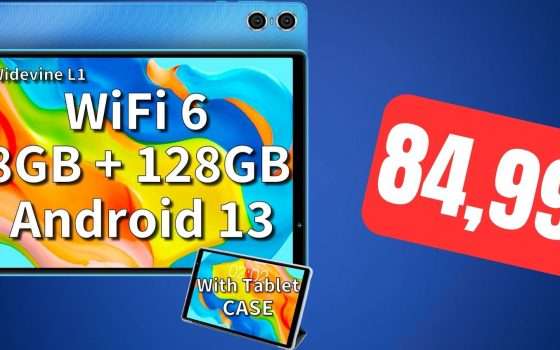 Fantastico tablet Android a soli 84,99 euro grazie a questo doppio sconto