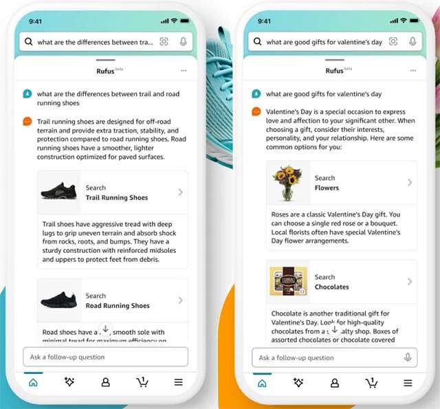 Amazon Rufus: l'IA per lo shopping integrata nell'applicazione dell'e-commerce