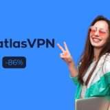 Sicurezza online garantita con AtlasVPN a soli 1,54 euro