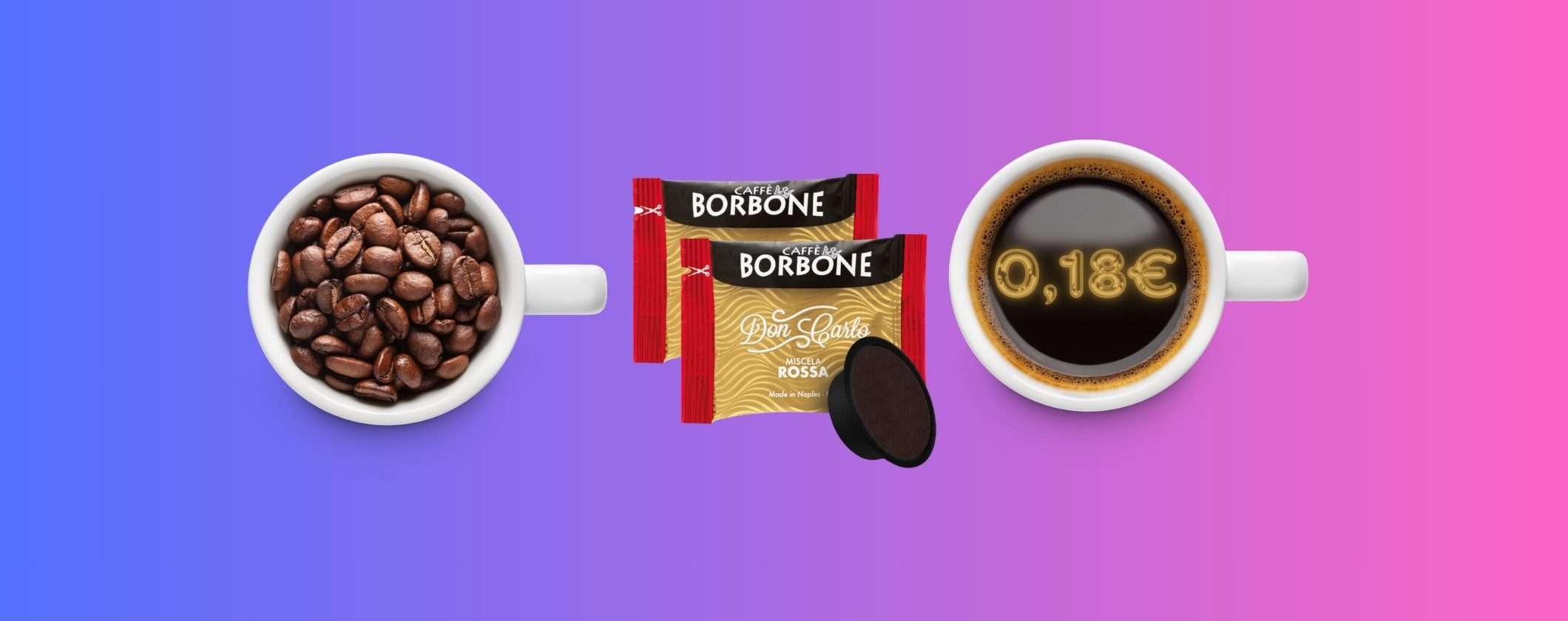 Caffè Borbone: le capsule A Modo Mio solo 18 centesimi su eBay