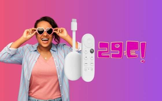 Chromecast con Google TV a soli 29€ su Amazon: sbrigati
