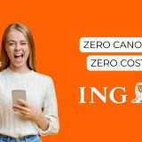 ING: 1 anno di conto senza canone né costi aggiuntivi