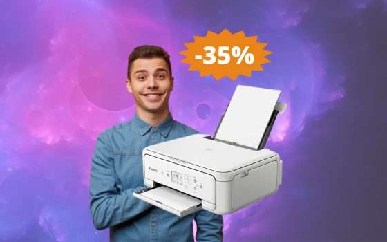 Stampante Canon PIXMA: MEGA sconto del 35% su Amazon