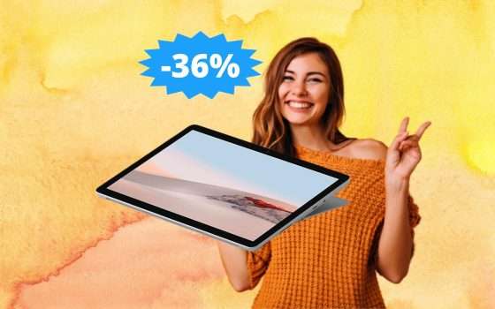 Microsoft Surface GO 2: AFFARE unico su Amazon (-36%)
