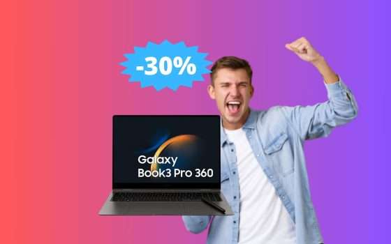 Samsung Galaxy Book3 Pro 360: sconto ASSURDO di 700 euro