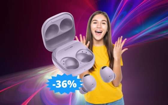 Samsung Galaxy Buds2 Pro: MEGA sconto del 36% su Amazon