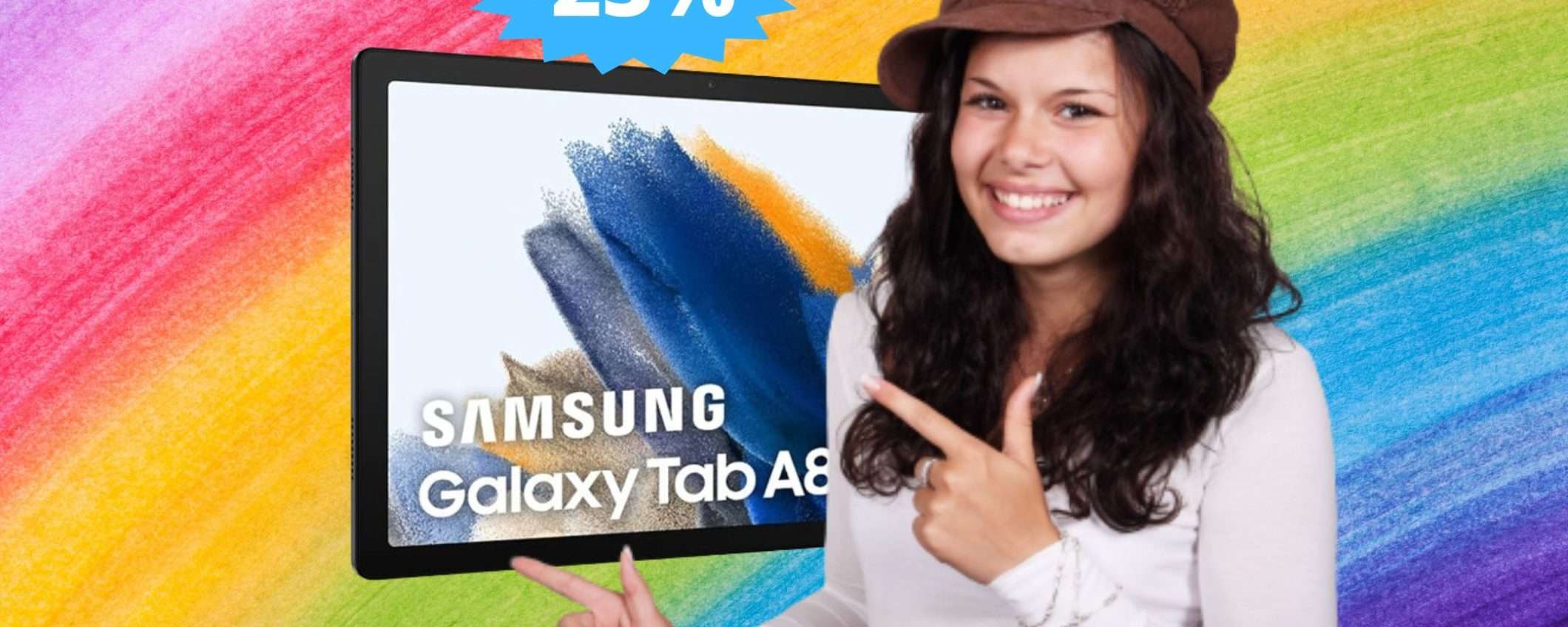 Samsung Galaxy Tab A8: sconto IMBATTIBILE del 23% su Amazon
