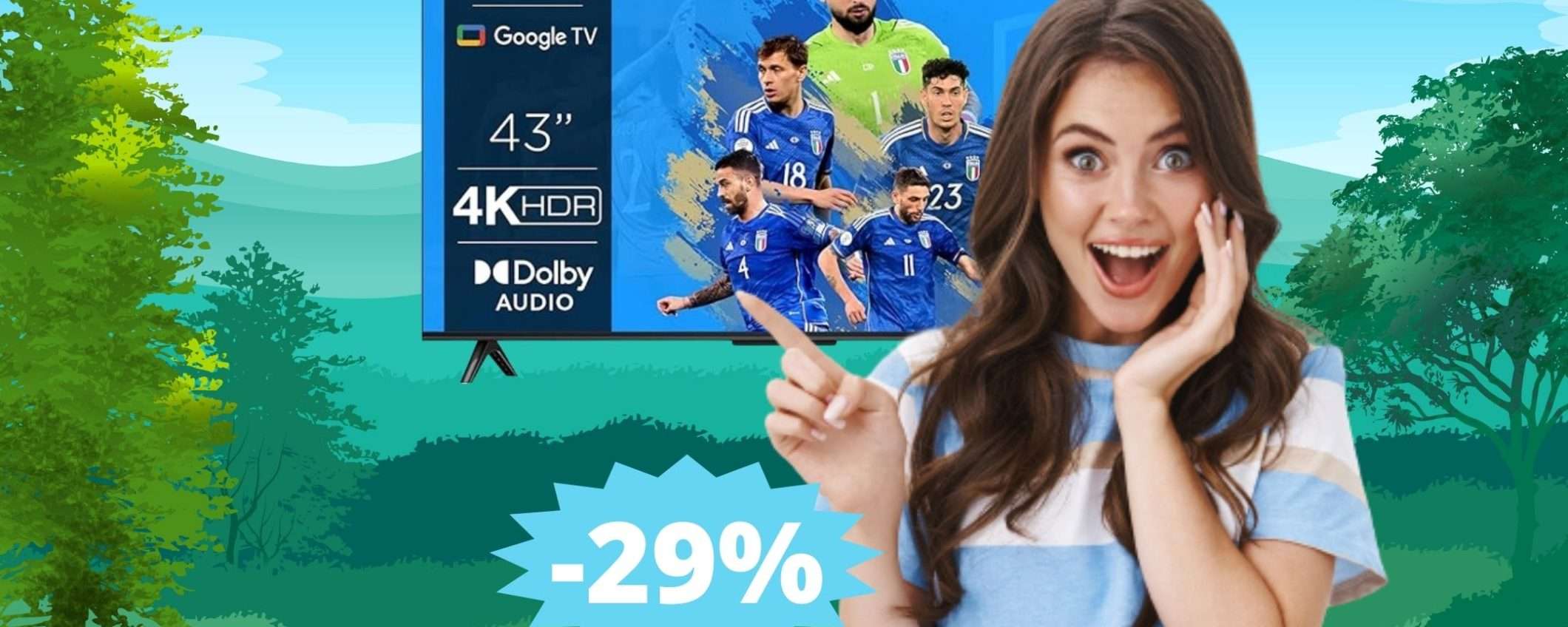 Smart TV TCL: un AFFARE imperdibile con il 29% di sconto