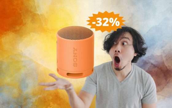 Speaker Sony SRS-XB100: offerta ESCLUSIVA su Amazon (-32%)