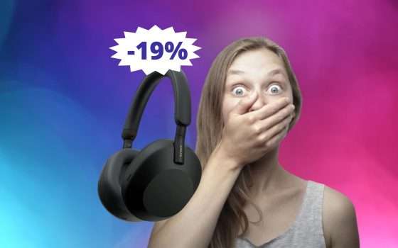 Sony WH-1000XM5: tecnologia e eleganza in SUPER sconto (-19%)