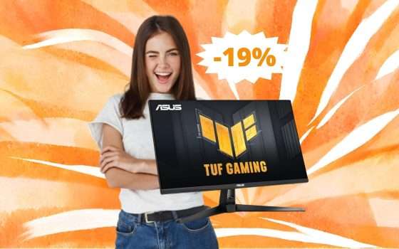 Monitor ASUS TUF Gaming: prezzo SPECIALE su Amazon (-19%)