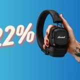 Cuffie Marshall Major IV: uno SPETTACOLO al 22% di SCONTO