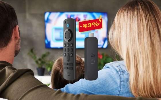 Fire TV Stick 4K: il nuovo modello al 43% di SCONTO su Amazon