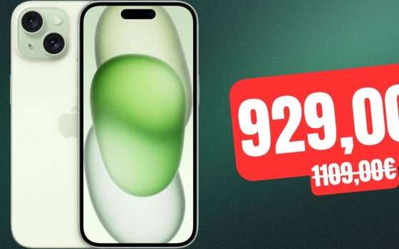 iPhone 15 256GB: la colorazione verde in offerta al MINIMO STORICO