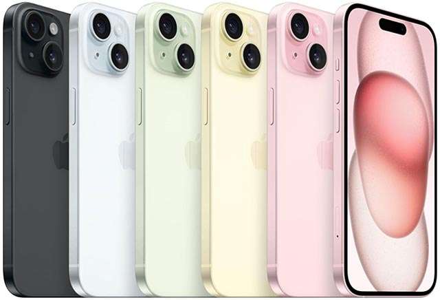 Tutte le colorazioni di iPhone 15