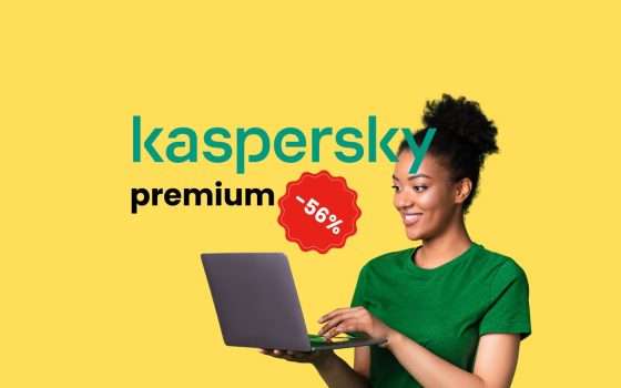 Kaspersky Premium: sicurezza totale ora a -56%