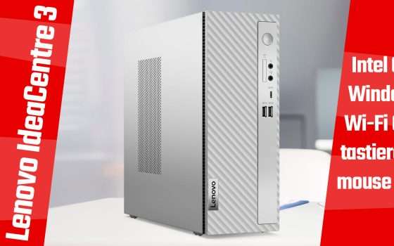 Lenovo IdeaCentre 3: il PC desktop con Intel Core è un AFFARE