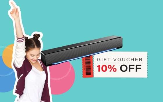 Mini Soundbar Portatile: con il Coupon 10% COSTA NIENTE