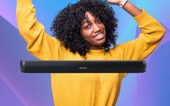 Mini Soundbar Sharp POTENTISSIMA sotto i 60€