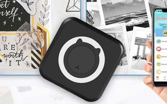 Mini stampante fotografica con Bluetooth a soli 22€