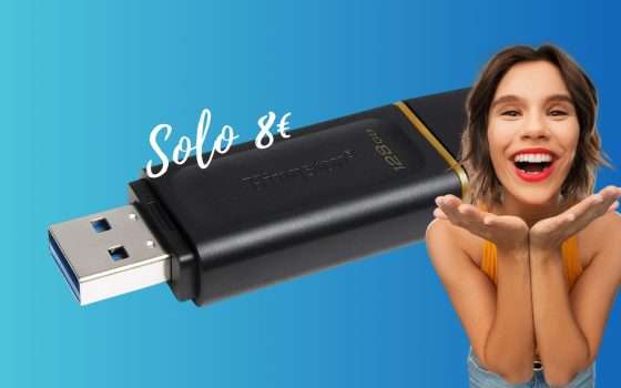 Pen Drive Kingston 128GB a soli 8€: da acquistare SUBITO