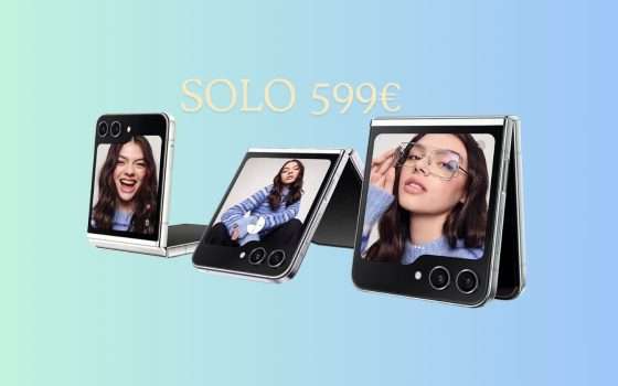 Samsung Galaxy Z Flip5: solo 599€ su Amazon