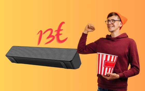Soundbar Bluetooth al MINIMO STORICO su Amazon: solo 13€