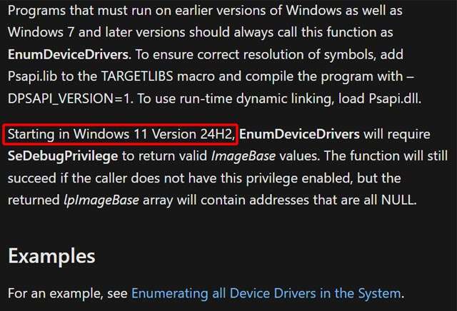Il documento ufficiale di Microsoft cita l'arrivo di Windows 11 24H2