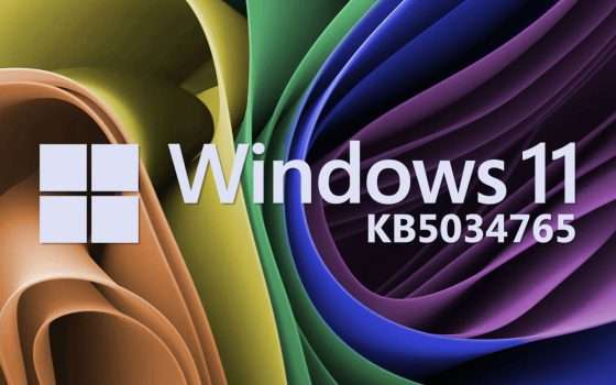 Windows 11: KB5034765 non si installa e causa problemi